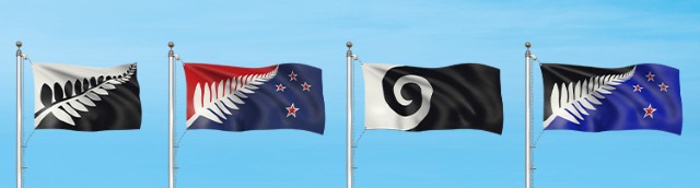 四个替代设计新西兰国旗